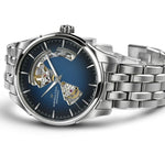 Load image into Gallery viewer, Hamilton Jazzmaster Open Heart Auto H32675140 - cassa e bracciale acciaio - quadrante blu con movimento a vista