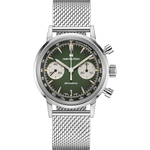 Load image into Gallery viewer, Hamilton American Classic Intra-Matic Chronograph H H38429861 - cassa acciaio - cinturino verde in pelle - quadrante verde con cronografo e tachimetro