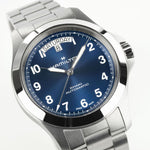 Load image into Gallery viewer, Hamilton Khaki Field King Day-date H64475140 - bracciale e cassa acciaio - quadrante blu con datario