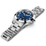 Load image into Gallery viewer, Hamilton Khaki Field King Day-date H64475140 - bracciale e cassa acciaio - quadrante blu con datario
