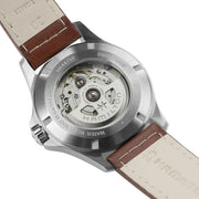 Hamilton Khaki Field King Day-date H64475531 - cassa acciaio - cinturino marrone in pelle - quadrante nero con datario