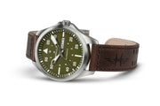 Khaki Aviation Pilot Day Date Auto