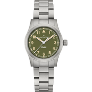 Hamilton Khaki Field Quartz H69301160 - bracciale e cassa acciaio  - quadrante verde cachi