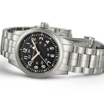 Load image into Gallery viewer, Hamilton Khaki Field Mechanical H69439131 - cassa e bracciale acciaio - quadrante nero