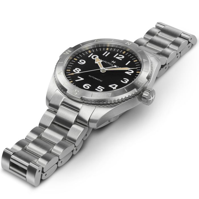 Hamilton Khaki Field Expedition Auto H70315130 - cassa e bracciale acciaio - quadrante nero