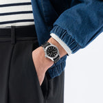 Load image into Gallery viewer, Hamilton Khaki Field Auto H70455733 - cassa acciaio - cinturino nero pelle - quadrante nero con datario - polso