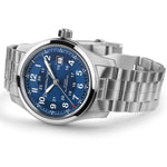 Load image into Gallery viewer, Hamilton Khaki Field Auto H70605140 - bracciale e cassa acciaio - quadrante blu con datario