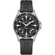 Hamilton Khaki Navy auto H82415330 - cassa acciaio - cinturino caucciù nero - quadrante nero con datario