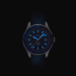 Load image into Gallery viewer, Montblanc Iced Sea Automatic Date 129370 - cinturino, quadrante e ghiera blu - cassa acciaio