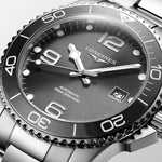 Load image into Gallery viewer, Longines Hydroconquest 41mm L3.781.4.76.6 - cassa e bracciale acciaio - quadrante grigio con datario