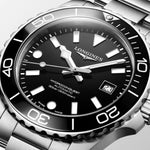Load image into Gallery viewer, Longines Hydroconquest 42mm L3.788.4.56.6 - bracciale e cassa acciaio - quadrante nero lucido e ghiera nera