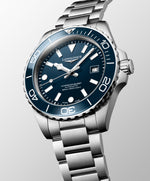 Load image into Gallery viewer, Longines Hydroconquest 42mm L3.788.4.96.6 - bracciale e cassa acciaio - quadrante e ghiera blu lucido - datario