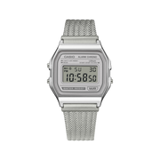 Casio Iconic A158WEM-7EF - bracciale e cassa acciaio - quadrante  digitale argento