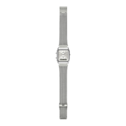 Casio Edgy AQ-230EM-7AEF - bracciale acciaio - cassa grigia in resina e quadrante argento