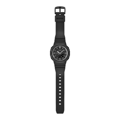 Casio GMA-P2110 GMA-P2110-1AER - cinturino, cassa e quadrante nero con indici argento