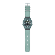 Casio GA-010 GA-010CE-2AER - cinturino verde in tessuto - cassa e quadrante verdi