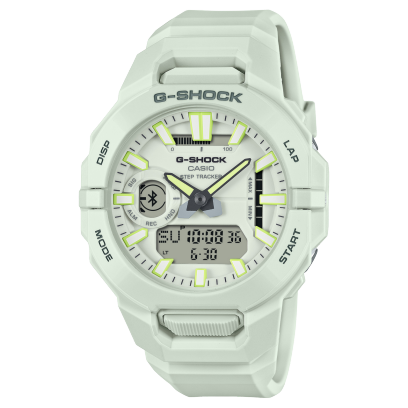 Casio GBA-950 GBA-950-7AER - cinturino, cassa e quadrante bianco