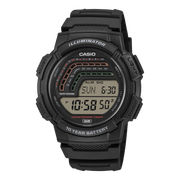 Casio WS-1800-1AV WS-1800-1AVEF - cinturino e cassa neri - quadrante digitale nero