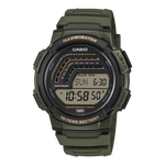 Load image into Gallery viewer, Casio WS-1800-3AV WS-1800-3AVEF - cinturino e cassa verde scuro - quadrante digitale nero
