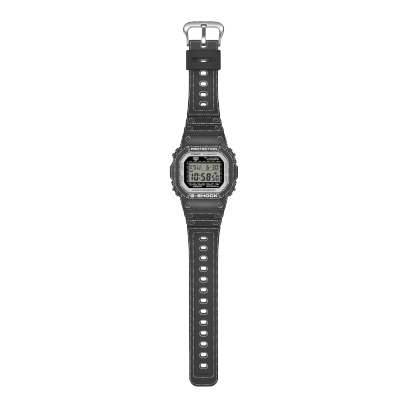 Casio G-shock Serie 5600 DW-5600RGM-1ER - cinturino e cassa neri con dettagli bianchi - quadrante digitale nero