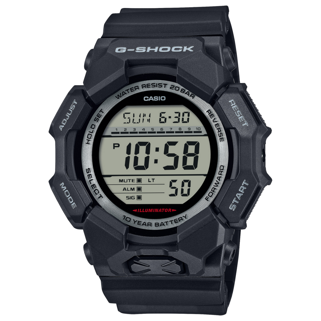 Casio GD-010 GD-010-1ER  - cinturino e cassa neri - quadrante digitale