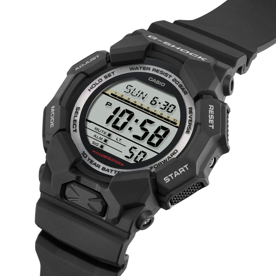 Casio GD-010 GD-010-1ER  - cinturino e cassa neri - quadrante digitale