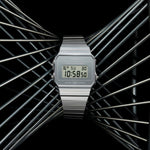 Load image into Gallery viewer, Casio Iconic A700WEV-7AEF - cassa resina grigia - cinturino acciaio - quadrante digitale