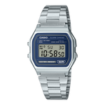 Load image into Gallery viewer, Casio Iconic A158WEA-2EF - bracciale acciaio - cassa resina grigia - quadrante digitale