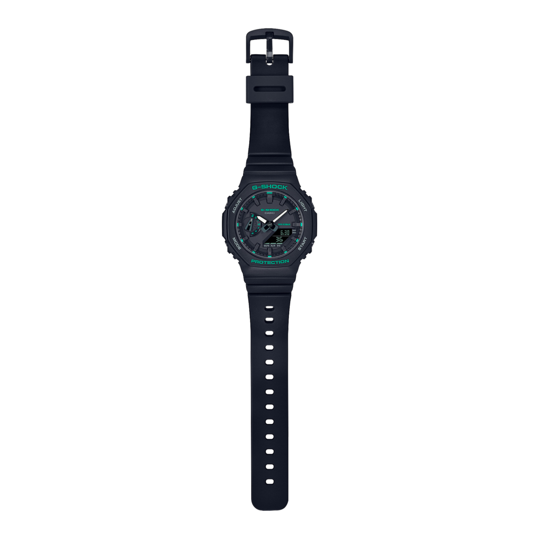 Casio GMA-S GMA-S2100GA-1AER - cinturino e cassa resina nera - quadrante nero multifunzione