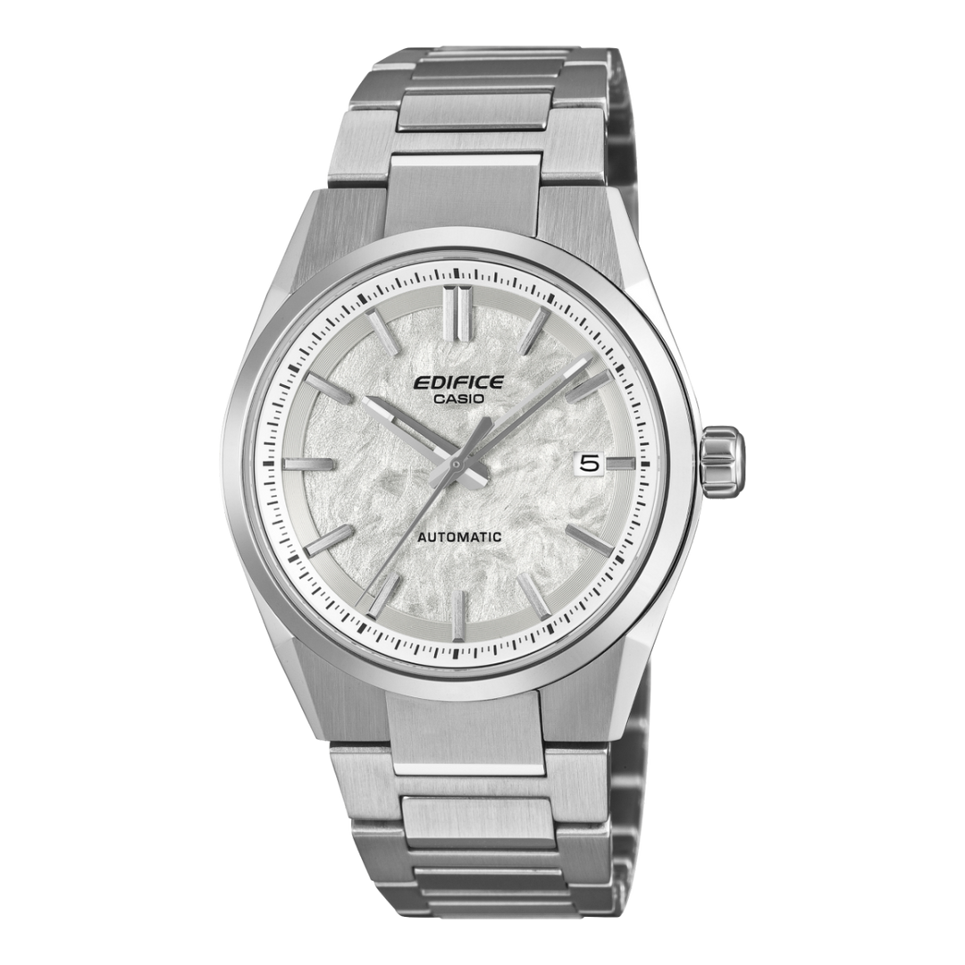 Casio Edifice Automatic EFK-110D-7AER - bracciale e cassa acciaio - quadrante grigio con datario