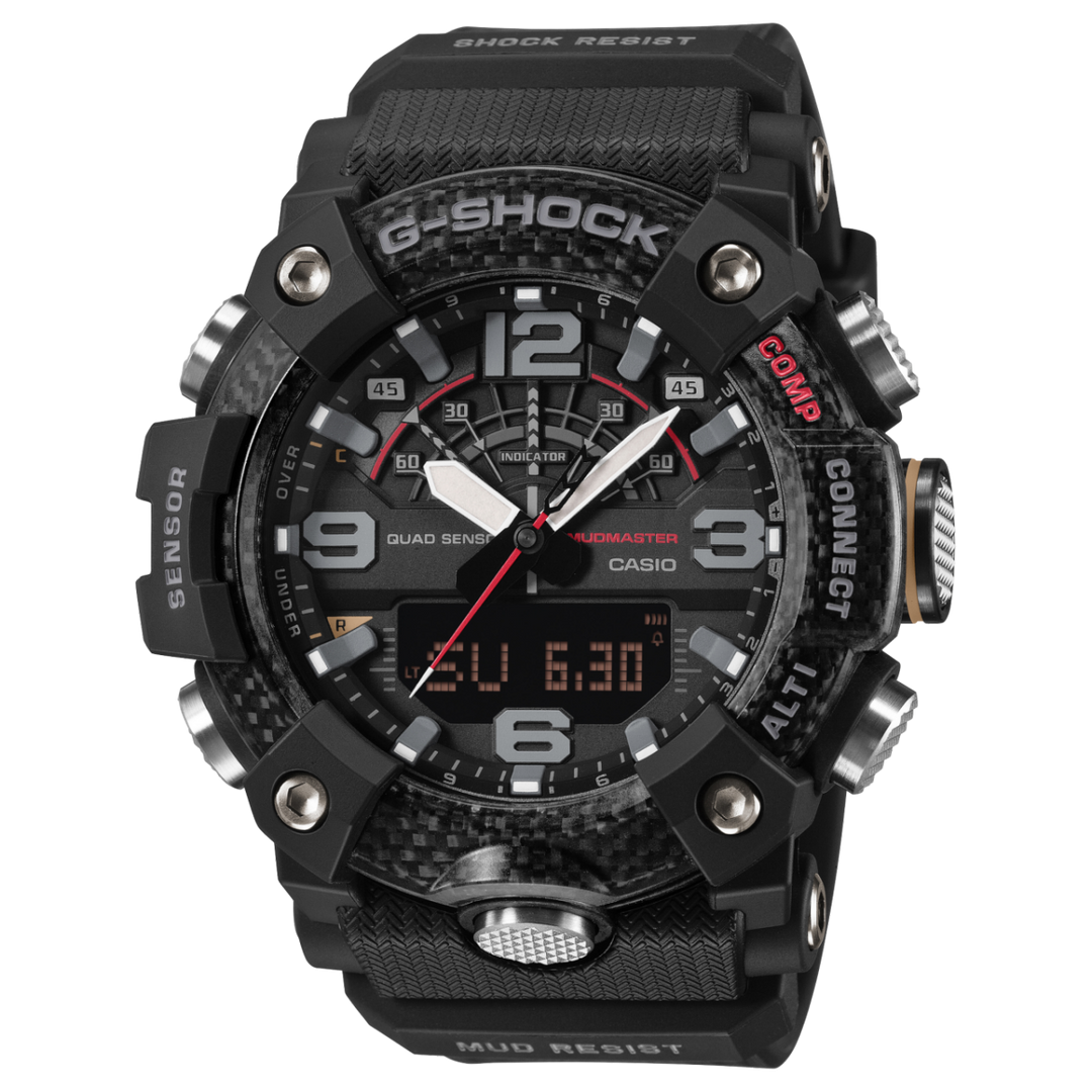 Casio Mudmaster GG-B100X-1AER - cinturino e cassa resina nera - quadrante nero multifunzione