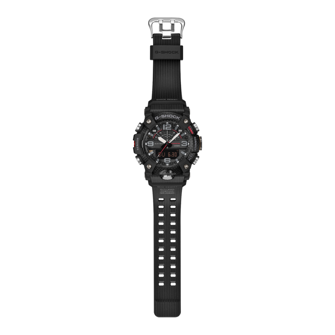 Casio Mudmaster GG-B100X-1AER - cinturino e cassa resina nera - quadrante nero multifunzione