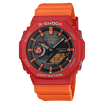 Load image into Gallery viewer, Casio G-SHOCK x Charles Darwin Foundation GA-B2100DF-4AER - cinturino e cassa in resina arancione - quadrante nero multifunzione