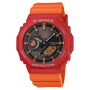Casio G-SHOCK x Charles Darwin Foundation GA-B2100DF-4AER - cinturino e cassa in resina arancione - quadrante nero multifunzione