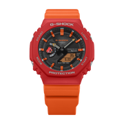 Casio G-SHOCK x Charles Darwin Foundation GA-B2100DF-4AER - cinturino e cassa in resina arancione - quadrante nero multifunzione