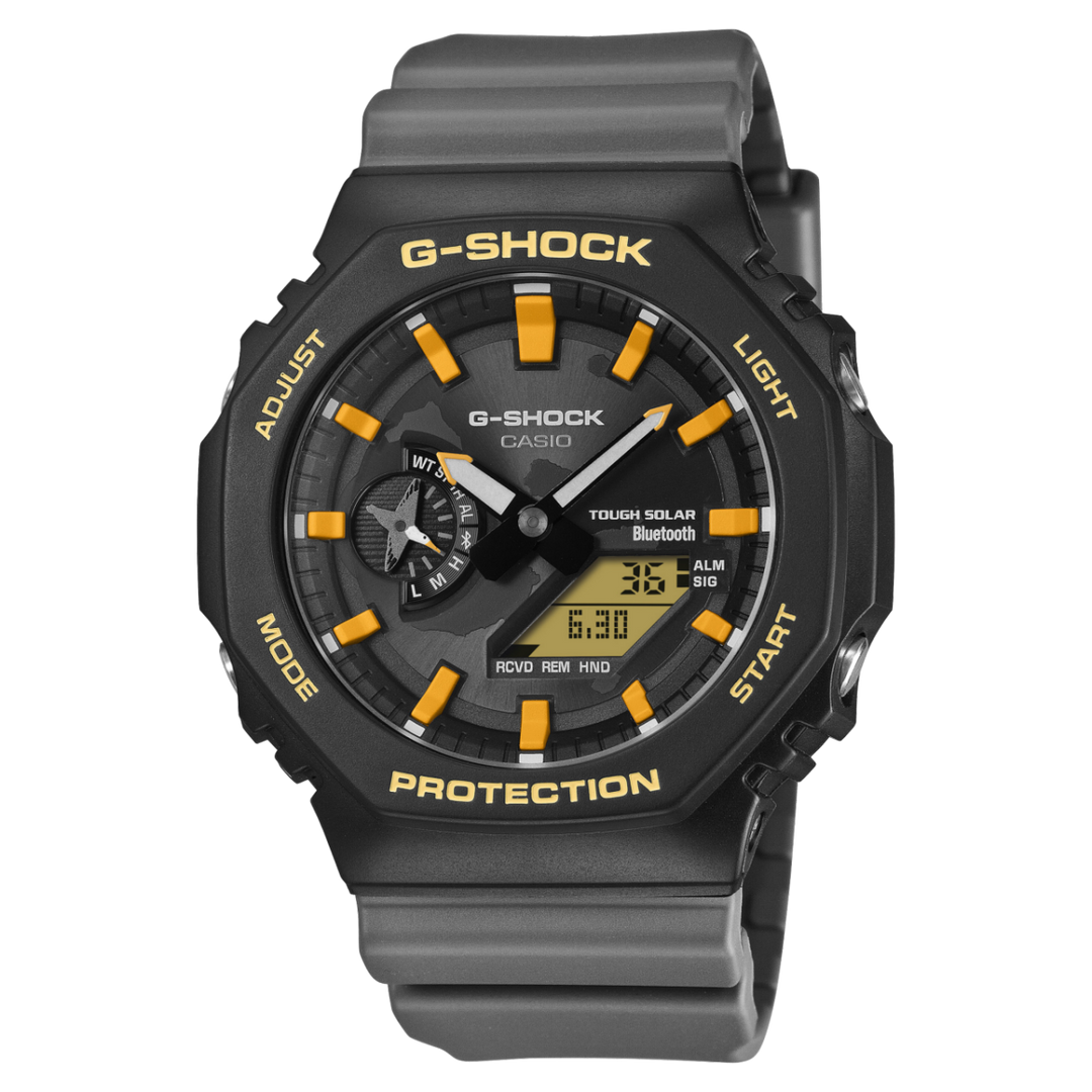 Casio G-SHOCK x Charles Darwin Foundation GA-B2100DF-1AER - cinturino resina grigia - cassa resina nera - quadrante nero multifunzione
