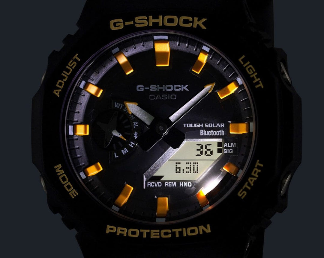 Casio G-SHOCK x Charles Darwin Foundation GA-B2100DF-1AER - cinturino resina grigia - cassa resina nera - quadrante nero multifunzione