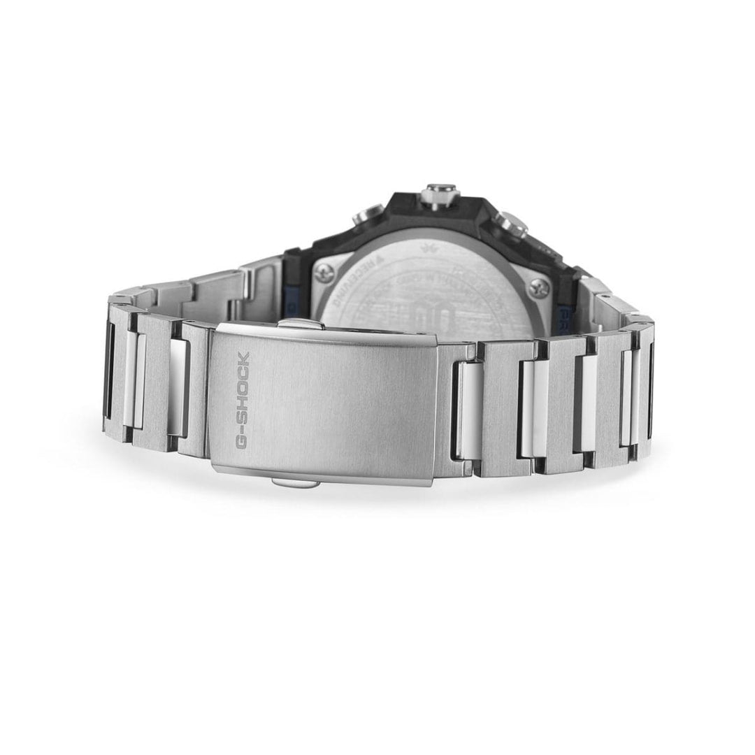 Casio G-steel GST-B1000D-2AER - bracciale e cassa acciaio - quadrante blu multifunzione