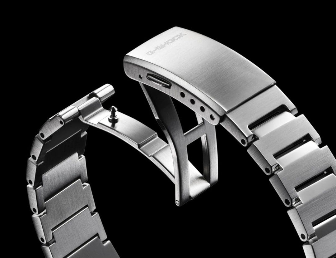 Casio G-steel GST-B1000D-2AER - bracciale e cassa acciaio - quadrante blu multifunzione