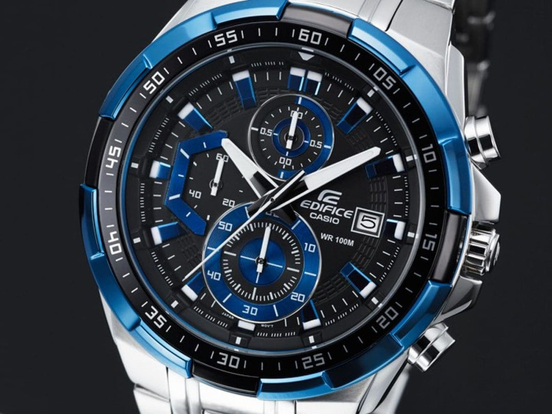 Casio Edifice EFR-539D-1A2VUEF - bracciale e cassa acciaio - quadrante blu multifunzione