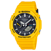 Casio G-shock GA-B2100C-9AER - bracciale e cassa resina gialla - quadrante nero multifunzione