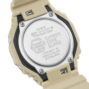 Casio G-shock GA-2100CM-5AER - cinturino e cassa resina militare - quadrante nero multifunzione - fondello