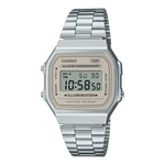 Load image into Gallery viewer, Casio Vintage A168WA-8AYES - cinturino acciaio - cassa resina grigia - quadrante grigia multifunzione
