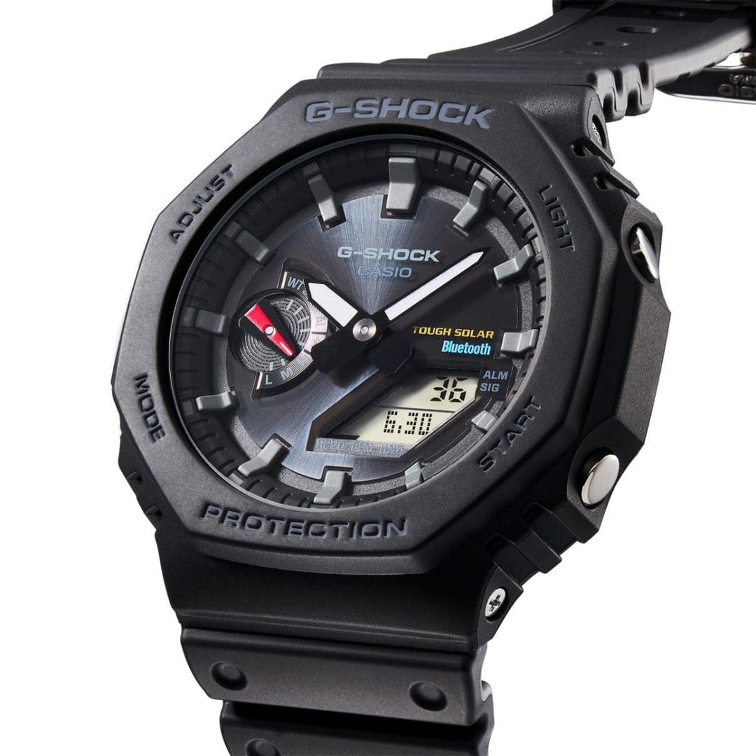 Casio G-shock GA-B2100-1AER - cassa e cinturino resina nera - quadrante nero multifunzionale