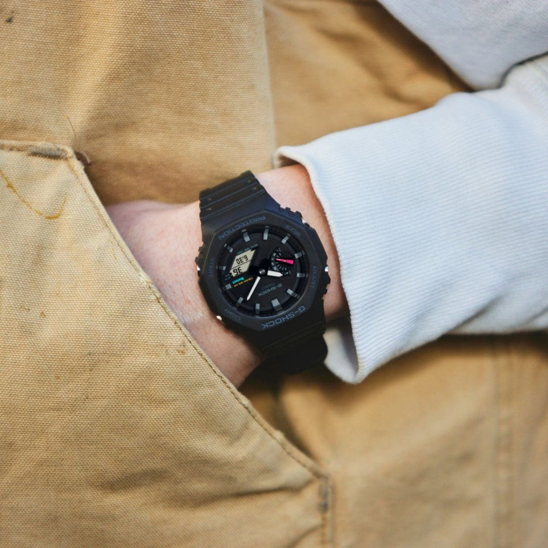 Casio G-shock GA-B2100-1AER - cassa e cinturino resina nera - quadrante nero multifunzionale