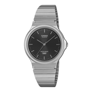 Casio MQ-24 MQ-24DA-1AEF - cassa resina grigia - bracciale acciaio - quadrante nero