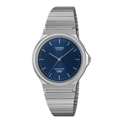 Casio MQ-24 MQ-24DA-2AEF - cassa resina grigia - bracciale acciaio - quadrante blu