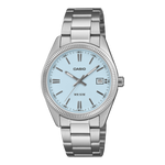 Load image into Gallery viewer, Casio UTP-1302 UTP-1302PD-2A2V - cassa e bracciale acciaio - quadrante azzurro con datario