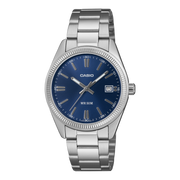 Casio UTP-1302 UTP-1302PD-2A1V - bracciale e cassa acciaio - quadrante blu con datario