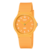 Casio MQ-24 MQ-24B-9BEF - cinturino e cassa resina arancione - quadrante arancione
